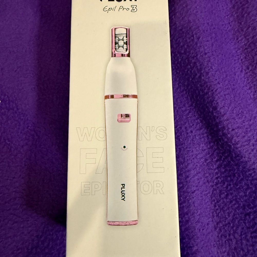 Pluxy Epil Pro 3 Women's Face Epilator - White and Pink